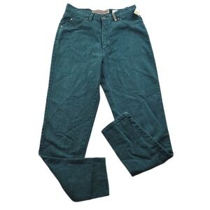 Levi's 900 Series Jeans Women 11 Teal Green Denim Vintage High Rise Made USA NOS